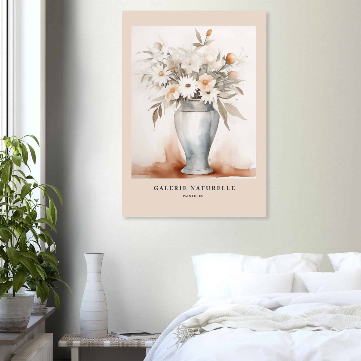 Artfulprints Poster Bloemen in vaas 3  - 70x100 cm - Meerkleurig