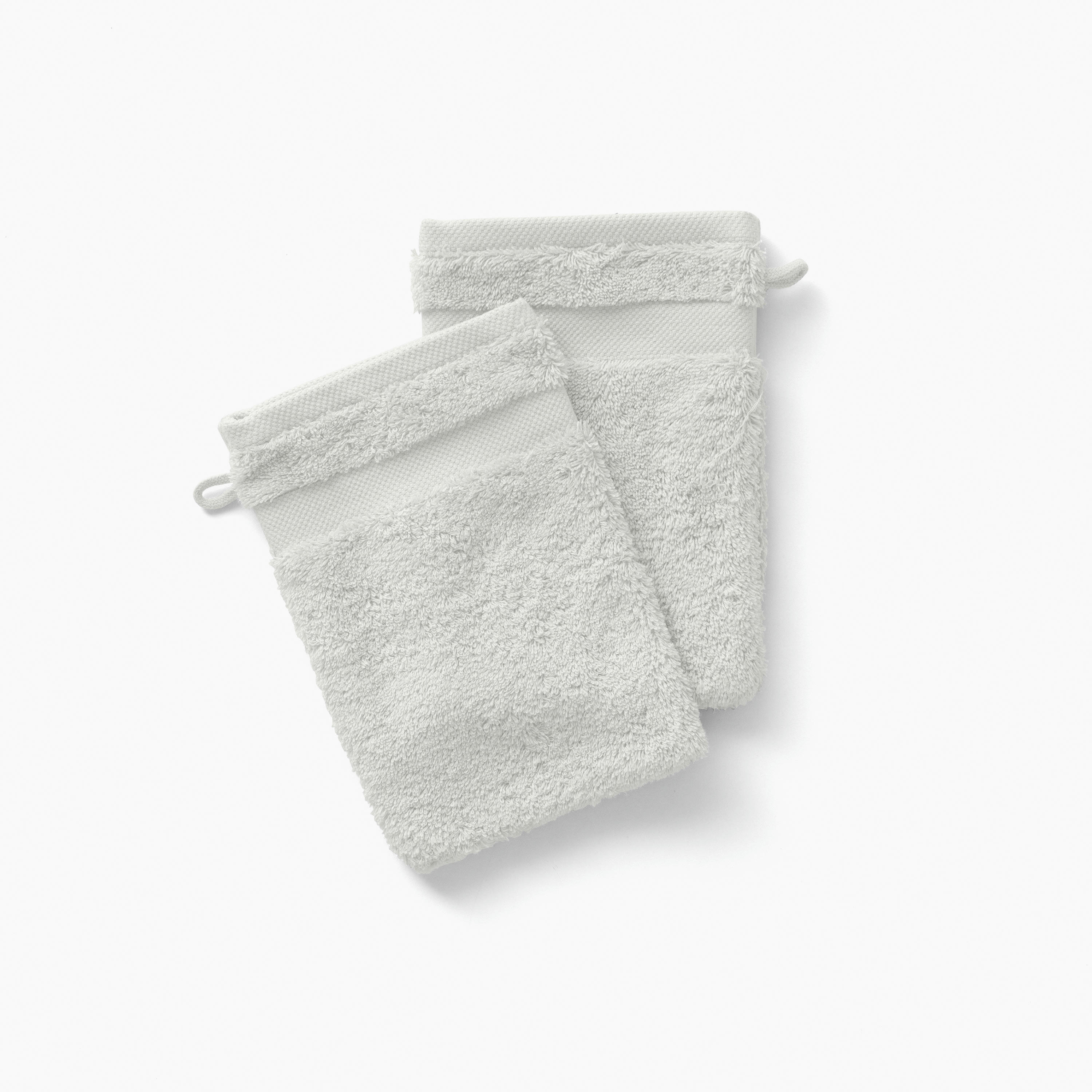 LOLA 2 - Gant de toilette coton uni bouclette beige 15 x 21 cm