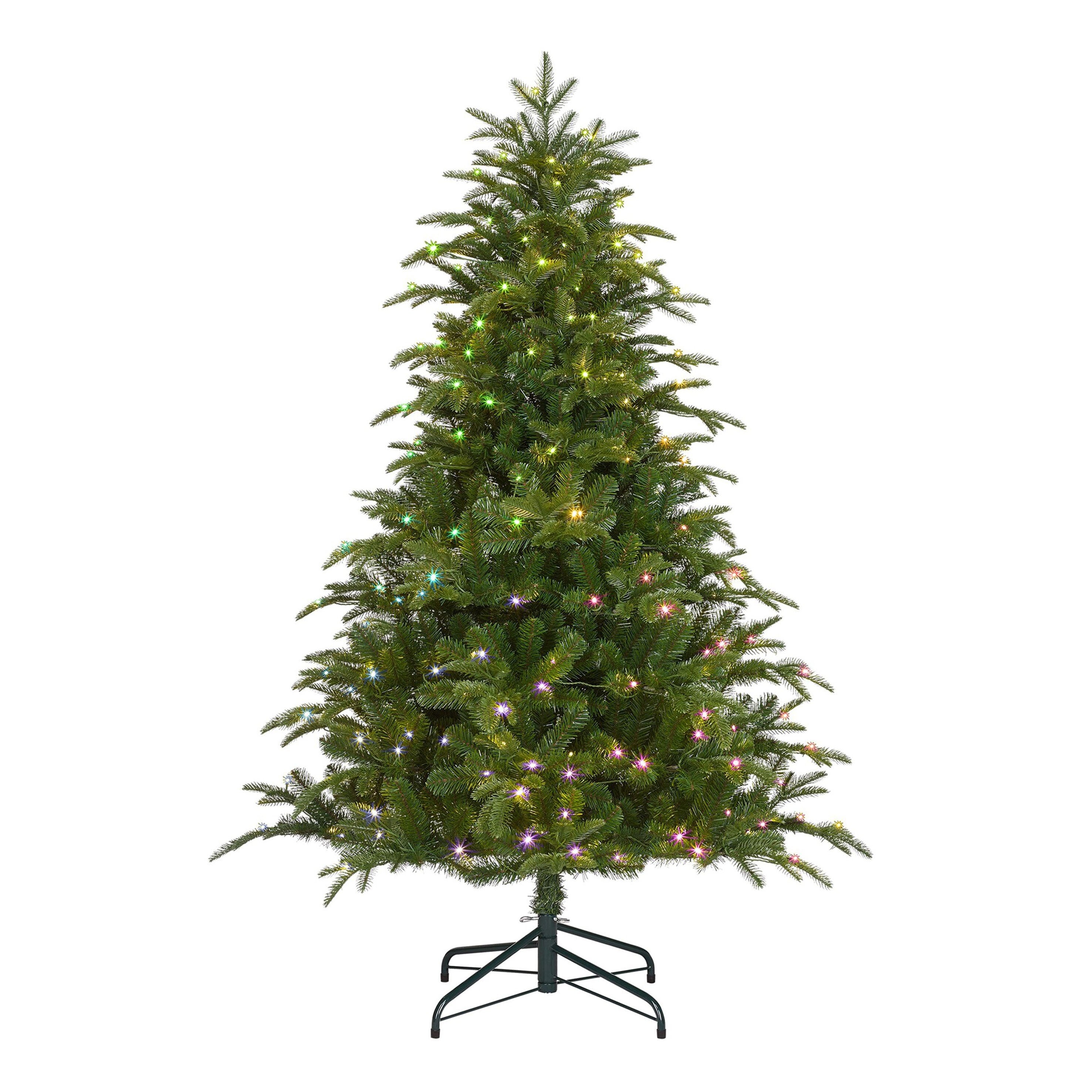 Black Box Trees Smart lighting Nestow Kunstkerstboom - H155 x Ø107 cm - Groen