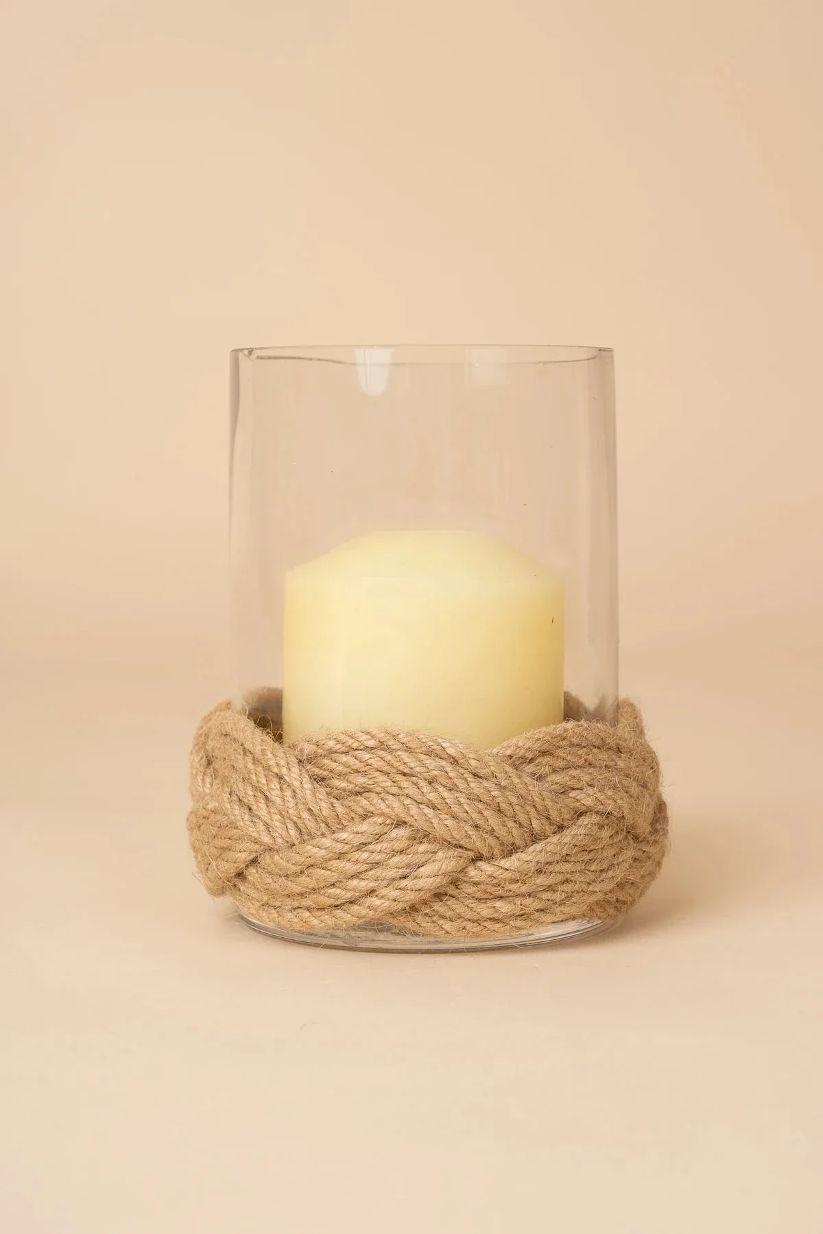 Woven Glass Candle Holder
