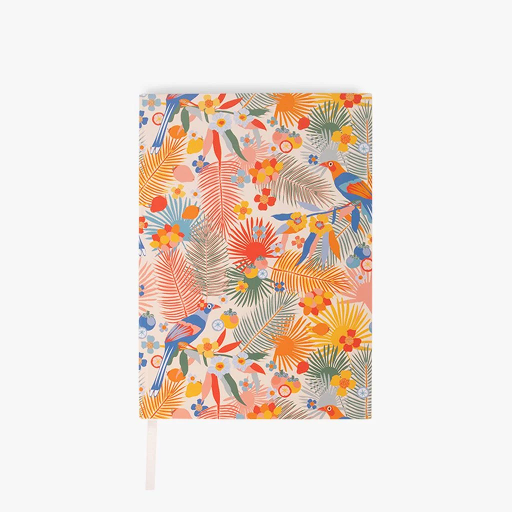 Caderno Capa Dura Pontilhado Pássaro A5 SUMMER SHADES