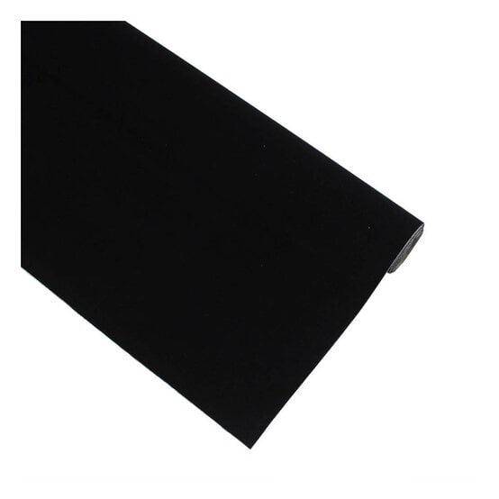 Fablon Vinyl Sticky Backed Velour Black