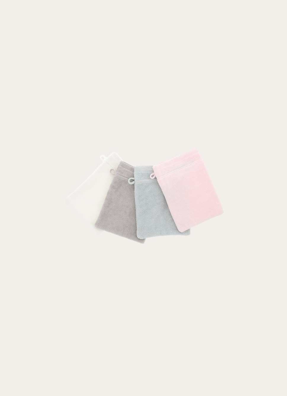 GANT DE TOILETTE UNI EN COTON 500GR GRIS PERLE