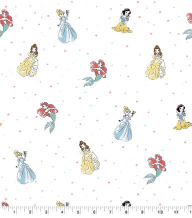 2Yd Disney Princess Cotton Fabric Precut