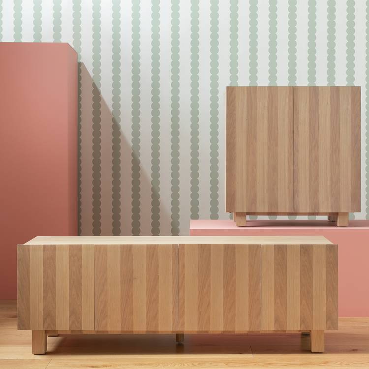 Habitat Cyril 2 Door Small Sideboard - Natural