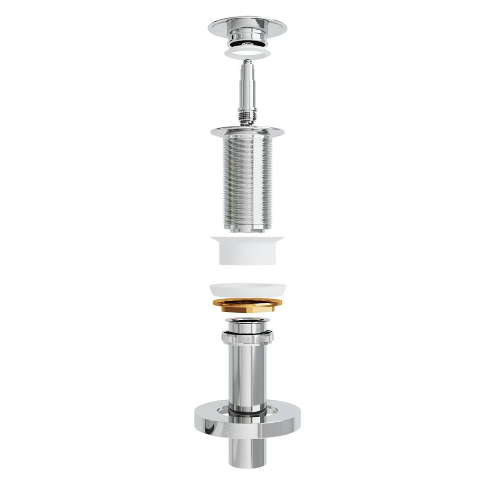 VIGO Solid Brass Vessel Bathroom Sink Pop-Up Drain, Fits 1-3/4-in Hole, Chrome