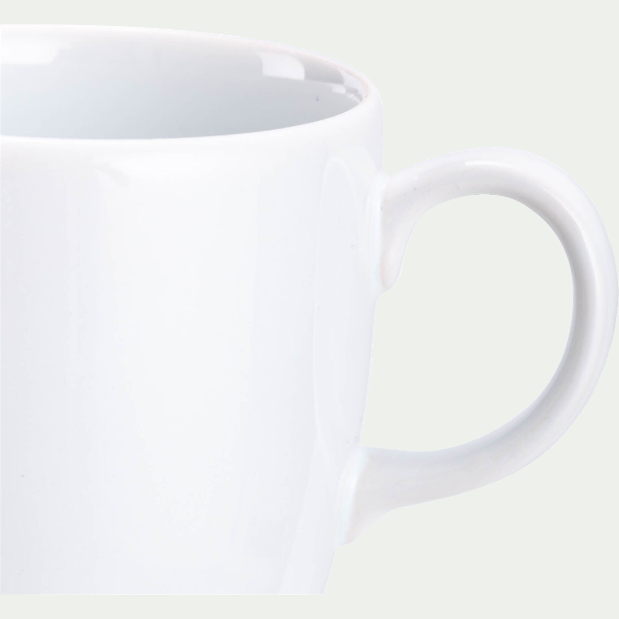 MATINE - Mug en faïence 30cl - blanc ventoux