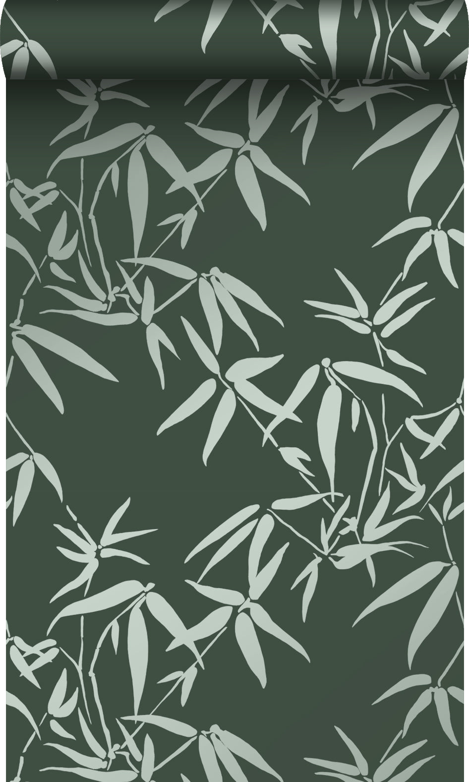 Origin Wallcoverings behang bamboe bladeren donkergroen - 53 cm x 10.05 m - 347738