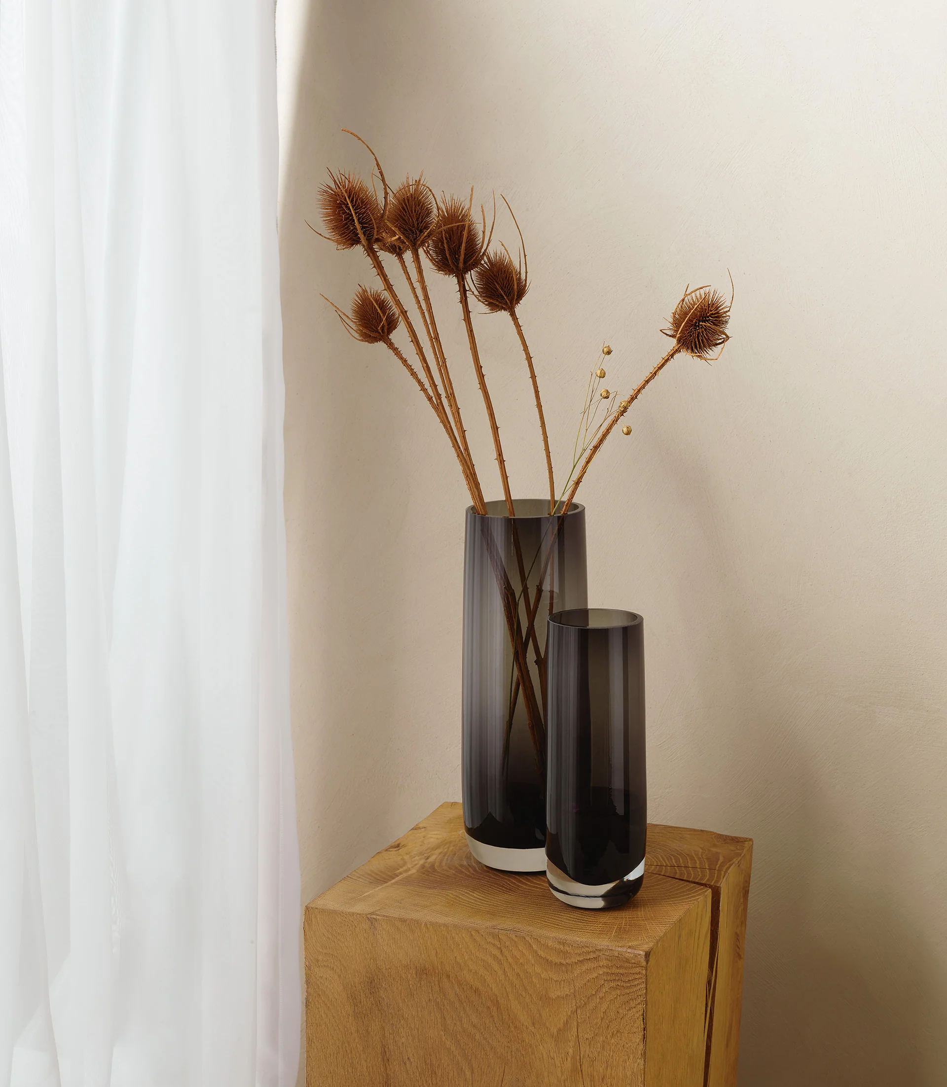 vase, grau