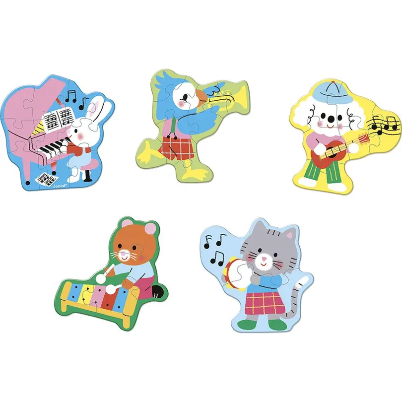 Puzzle 5er-Set Musik