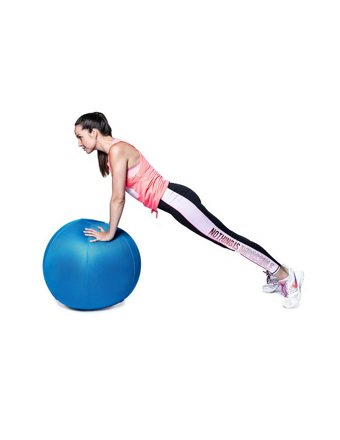 JUMBO CELESTE - Balle d'assise gonflable 65cm enveloppe tissu mesh bleu