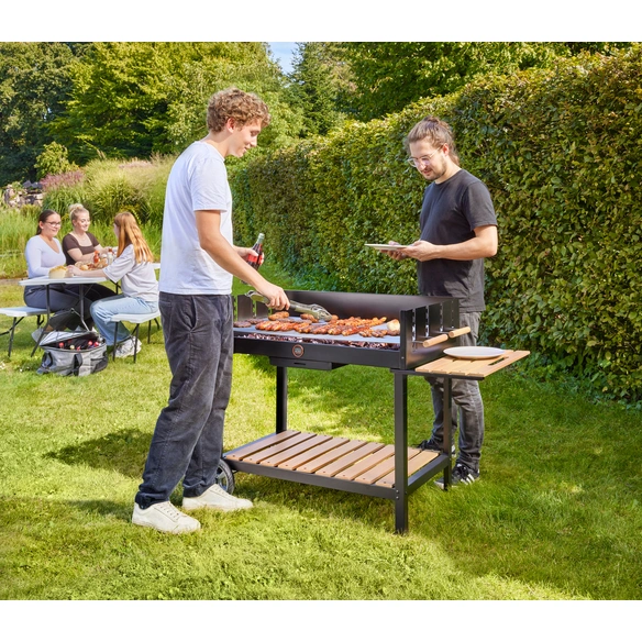 Holzkohlegrill, Vereinsgrill Grillfläche 99x57,5 Edelstahl