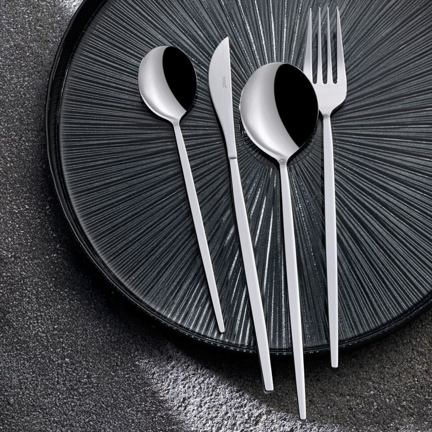 Set 24 posate acciaio inox lucidatura a specchio