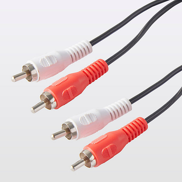 Cordon audio Jack 3.5 Mâle 2RCA Mâle noir Blyss, 1 m