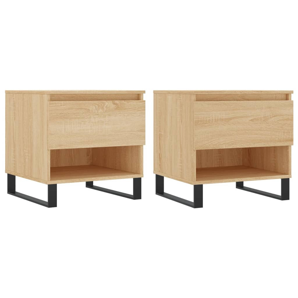 Stolik Kawowy Ława Stół Dąb Sonoma 50x46x50 Szuflady Do Salonu Do Pokoju