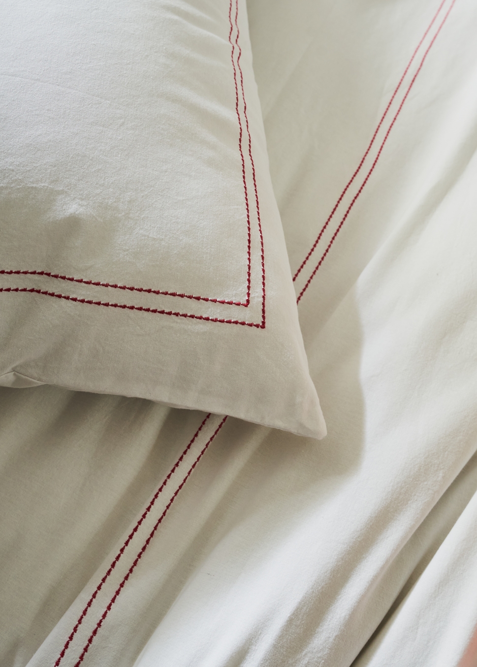HOUSSE DE COUETTE EN COTON LAVÉ FUSCHIA