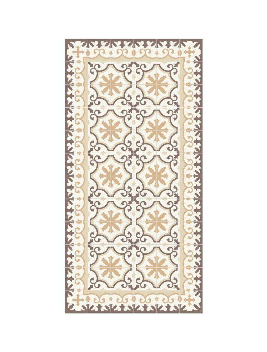 BARCELONE - Tapis en vinyle Avenir Sand beige 60x120