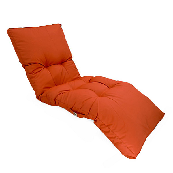 Coussin pour bain de soleil en polyester 185 x55cm orange