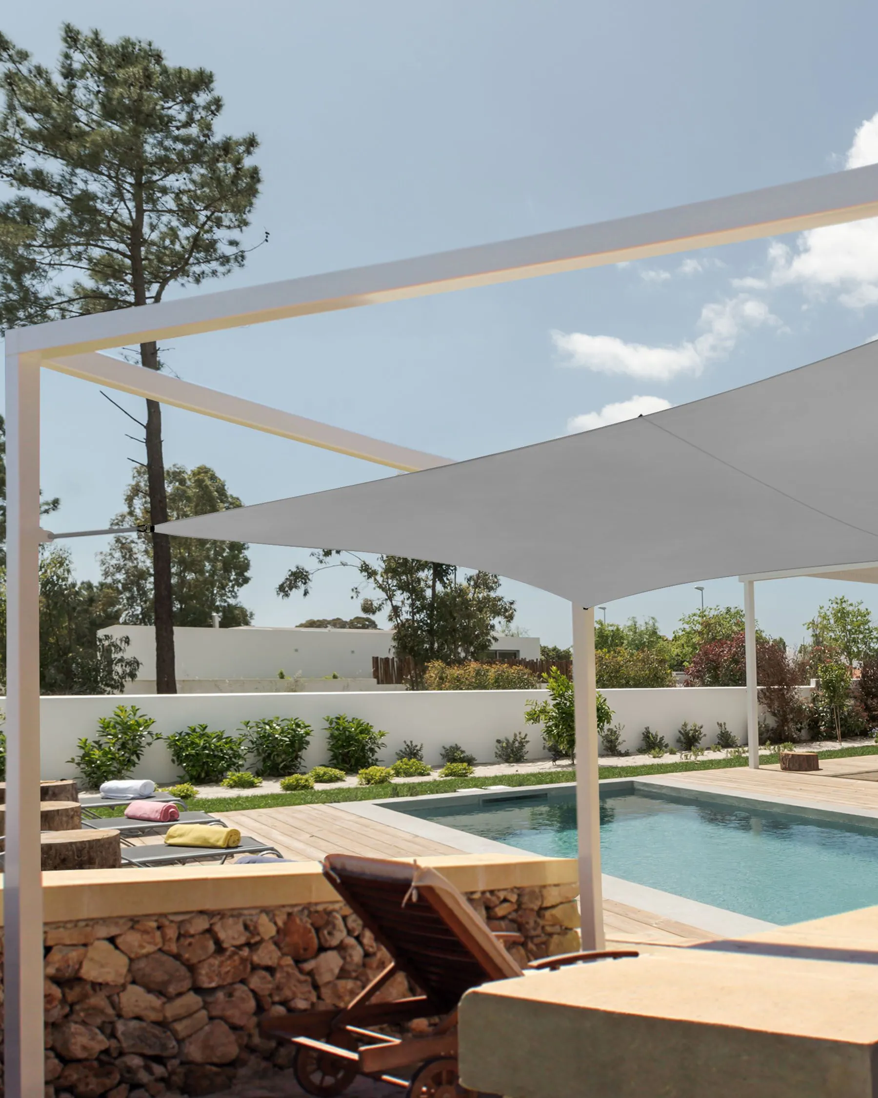 Shade Sail LUKKA 300 cm 300 cm Grey