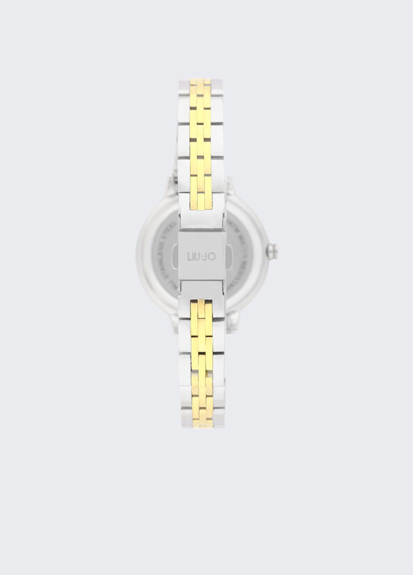 Orologio in acciaio con brill