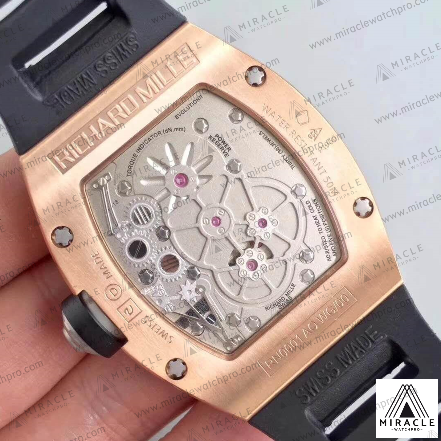 Replica Watch-RICHARD MILLE-ref.RM-001-Elite Clone-38.30mmx45mm