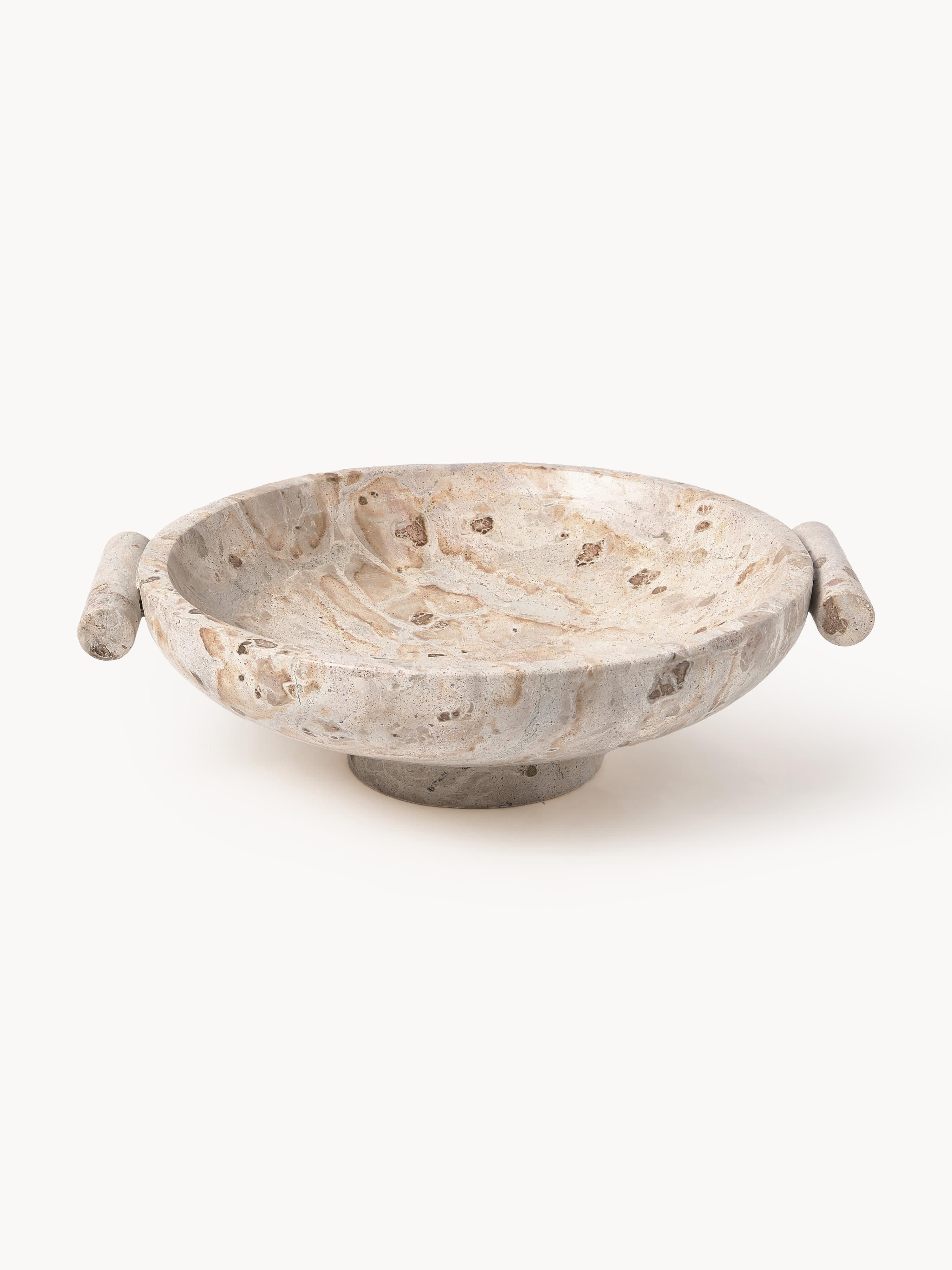 Deko-Schale Fossil aus Marmor, H 10 cm