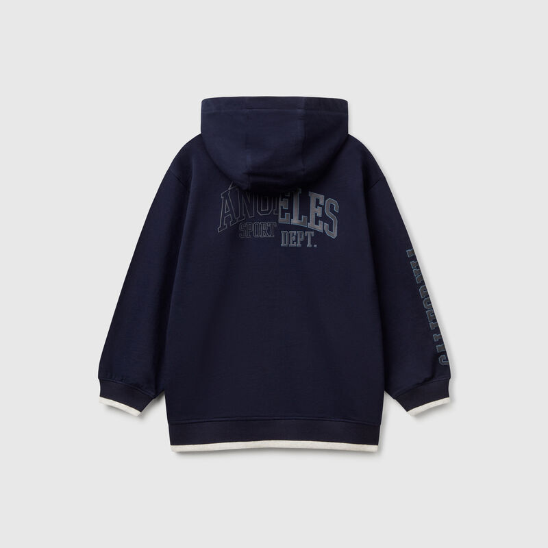 Sweatshirt with rubbery print