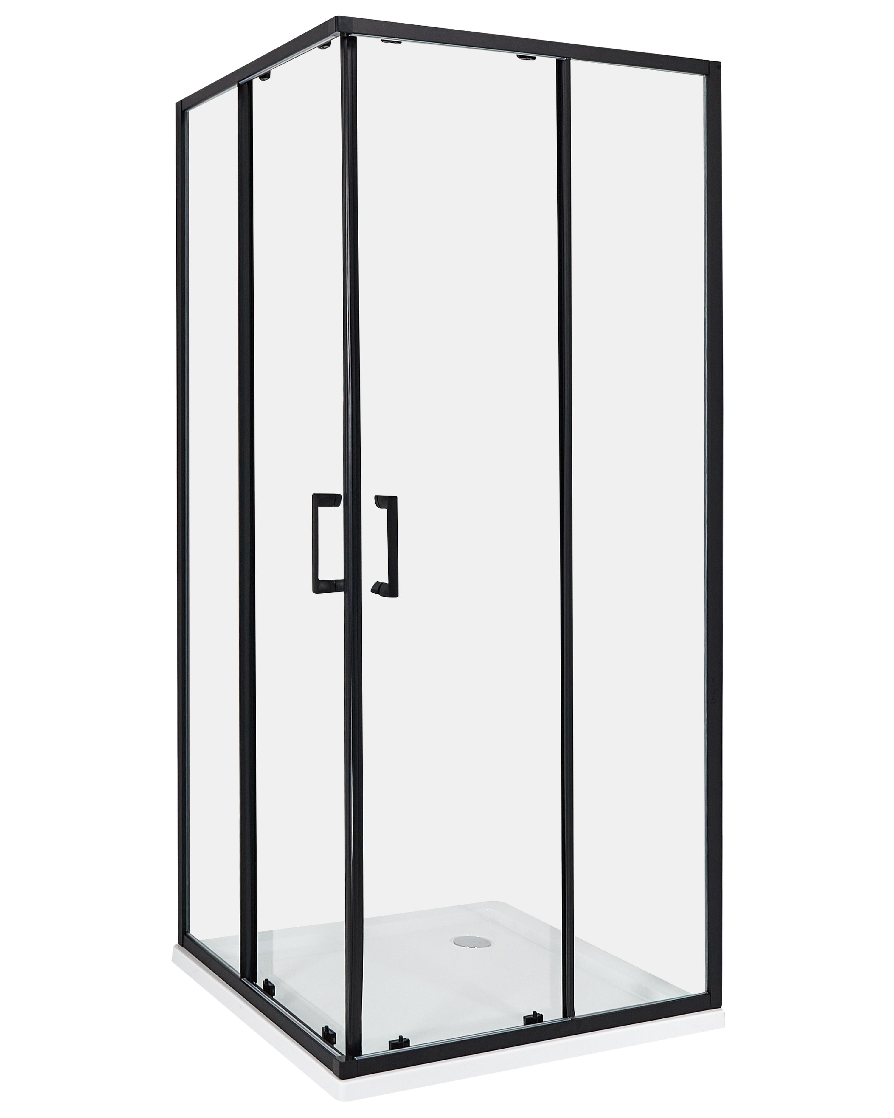 Shower Enclosure TELA 800 x 800 x 1850 mm Black