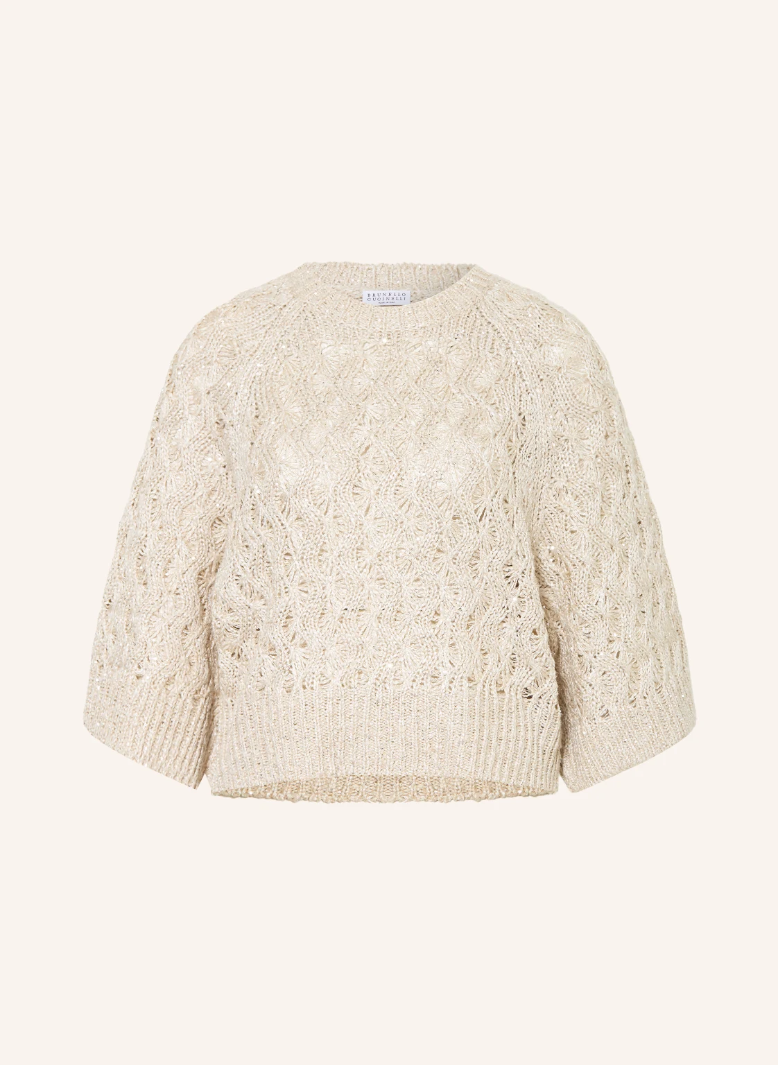 BRUNELLO CUCINELLI Pullover mit Seide und Pailletten
