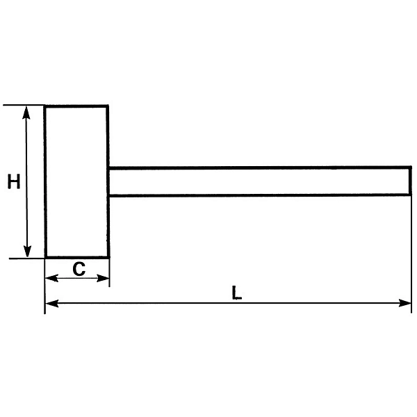 Massette sans rebond 38mm - SAM OUTILLAGE - 322-38