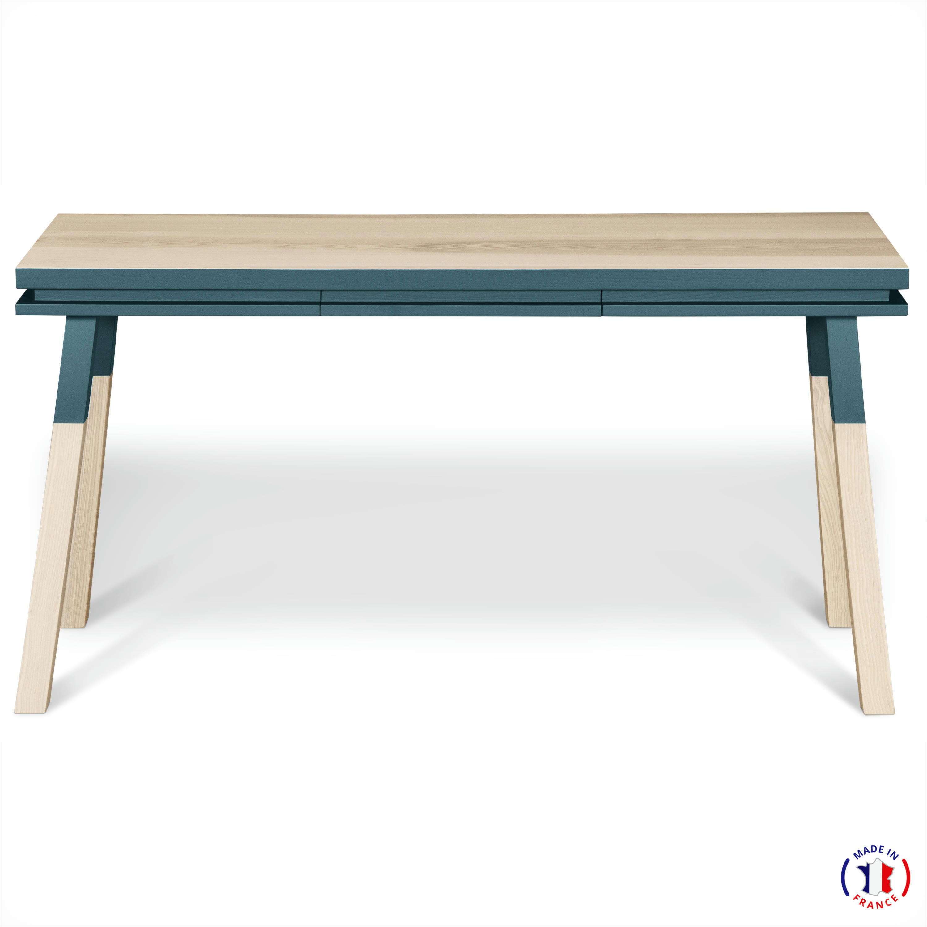 EGEE - Bureau Console rectangulaire 140 cm, 100% frêne massif