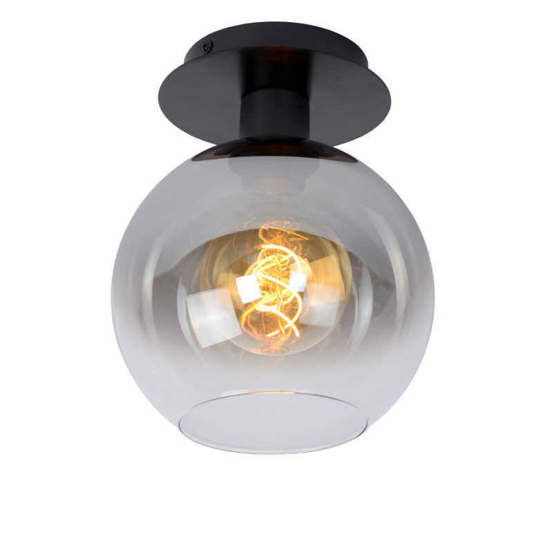 Plafonnier Marius fumé Ø 20 cm E27 60 W LUCIDE