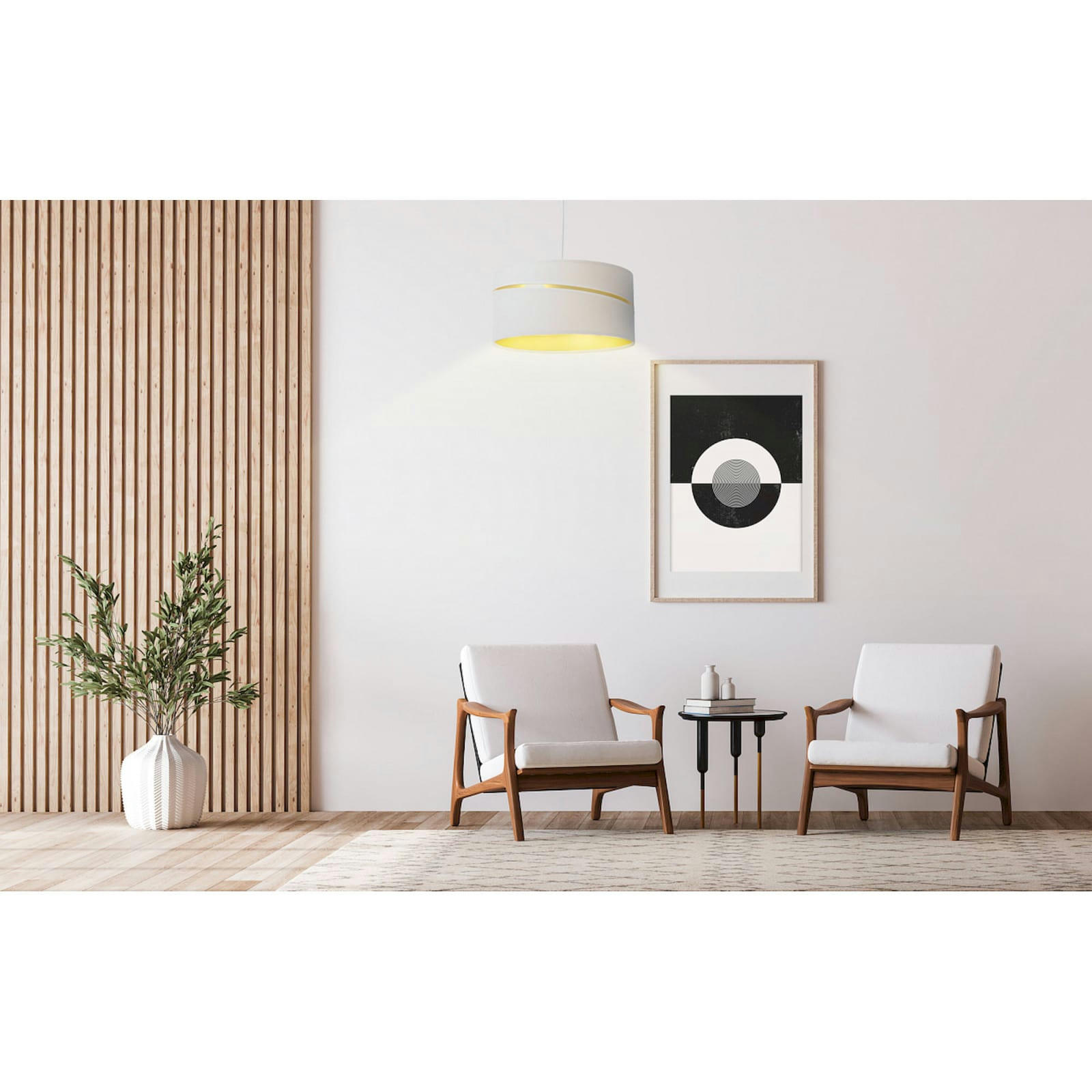 SWING - Suspension Tissu Blanc