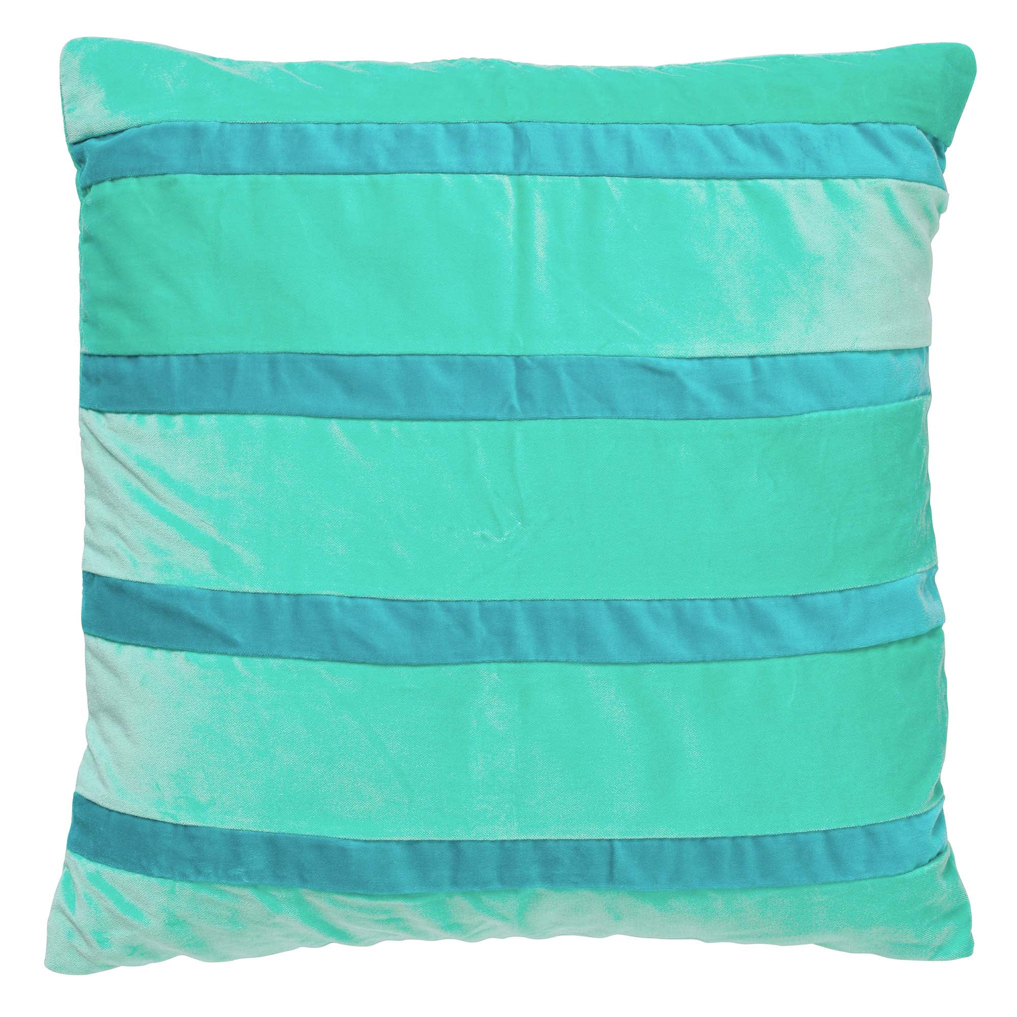 PEMM - kussenhoes 45x45 cm - velvet - Beveled Glass - groen, blauw
