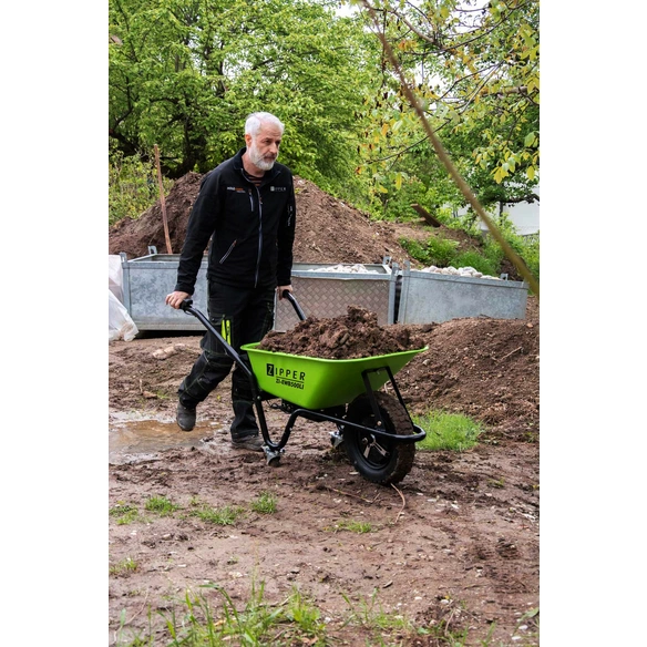 elektrische Schubkarre »ZI-EWB500LI«, 500W, 75l, grün