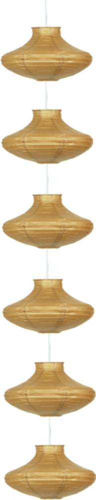 Lampa wisząca złota GRIFF 6xE14x40W wym: 200x25x25 cm Candellux
