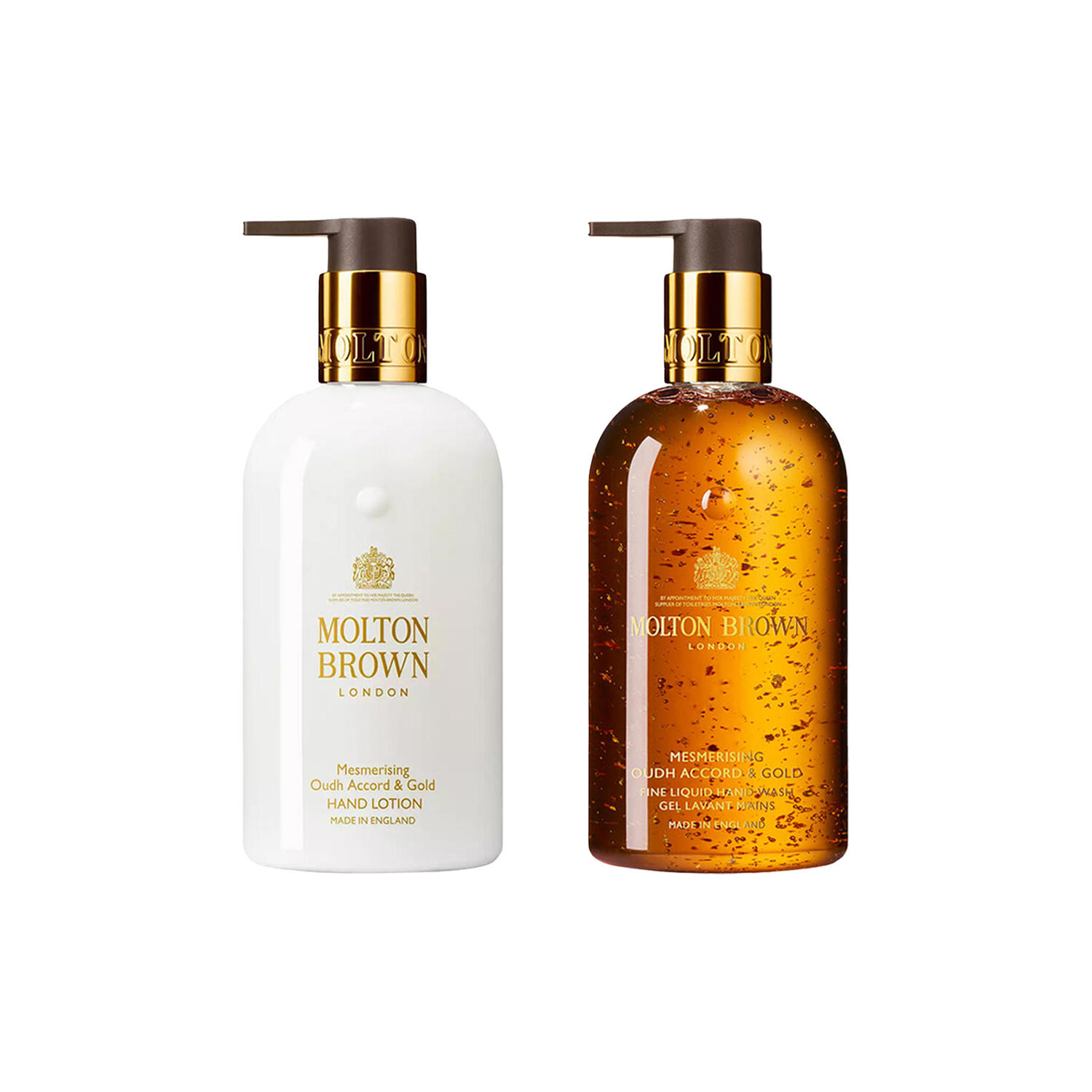 Hand Wash & Hand Lotion, ouch accord & gold fine