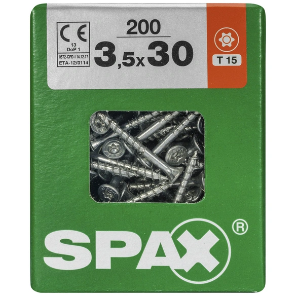 Universalschraube, 3,5 mm, Stahl, 200 Stk., TRX 3,5x30 L