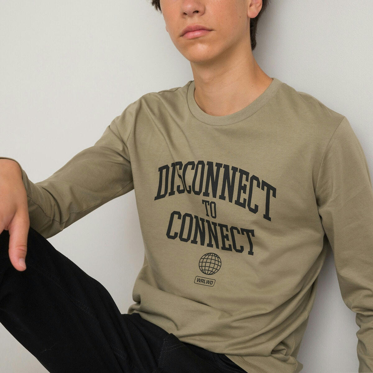 T-shirt manches longues à message
