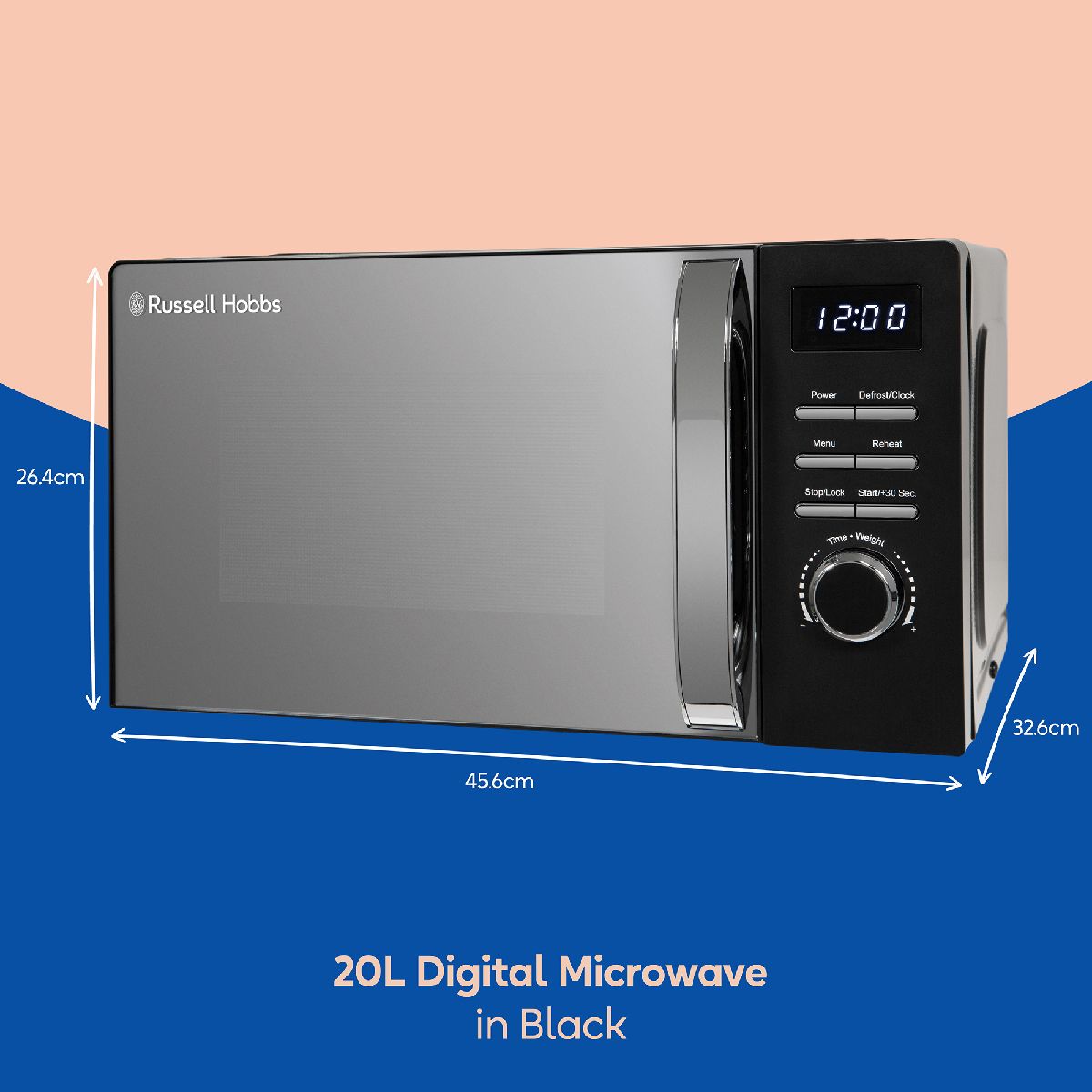 Russell Hobbs Russell Hobbs Microwave 20L Digital Legacy 800W Defrost Function RHMD818