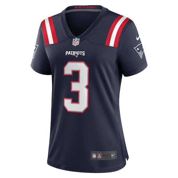 Mack Wilson New England Patriots Nike Women's Team Game Jersey -  Navy