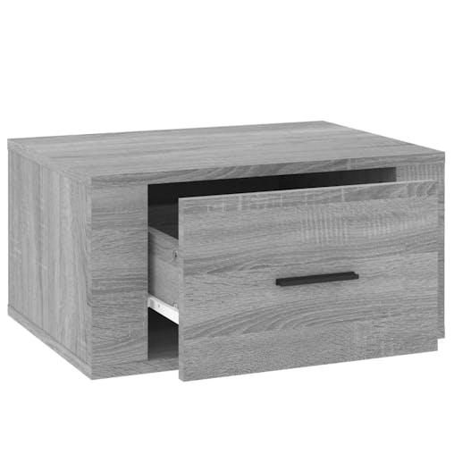 NNEVL Wall-mounted Bedside Cabinet Grey Sonoma 50x36x25 cm