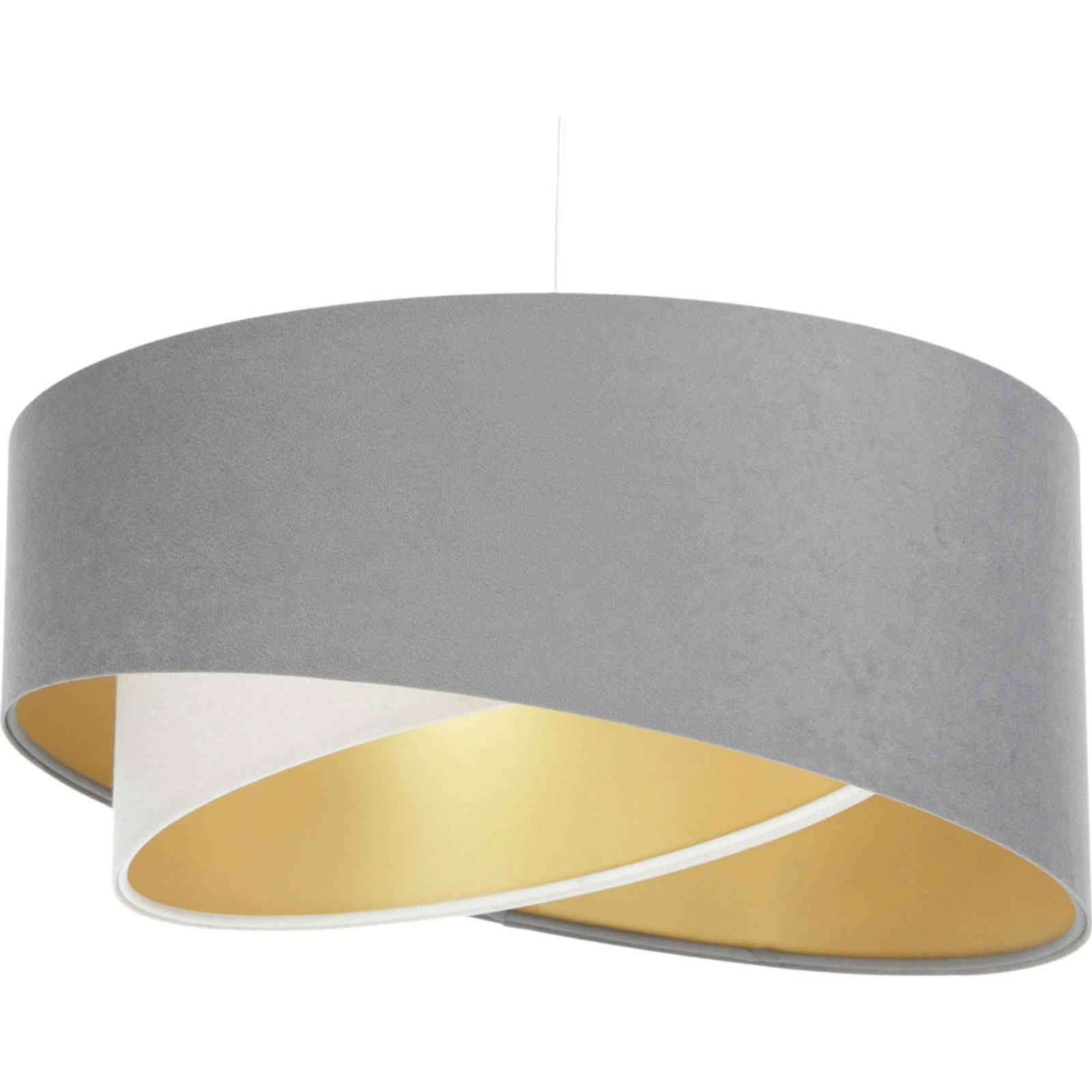 GALAXY ECO - Suspension Tissu Gris 45x45x21 cm