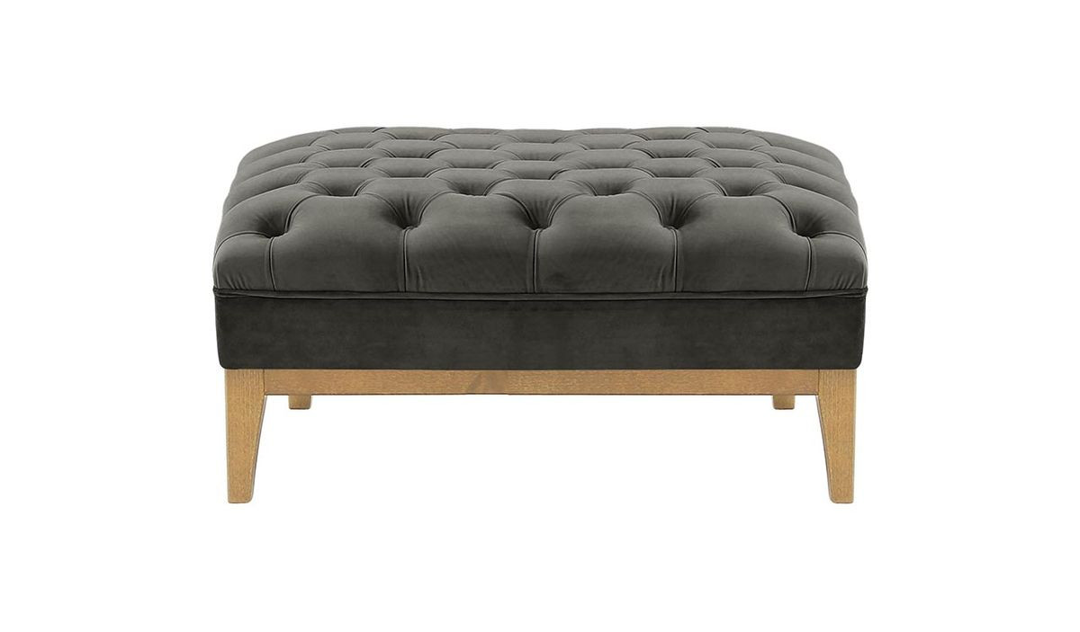 Pufa Chesterfield Modern Wood-Velluto 19