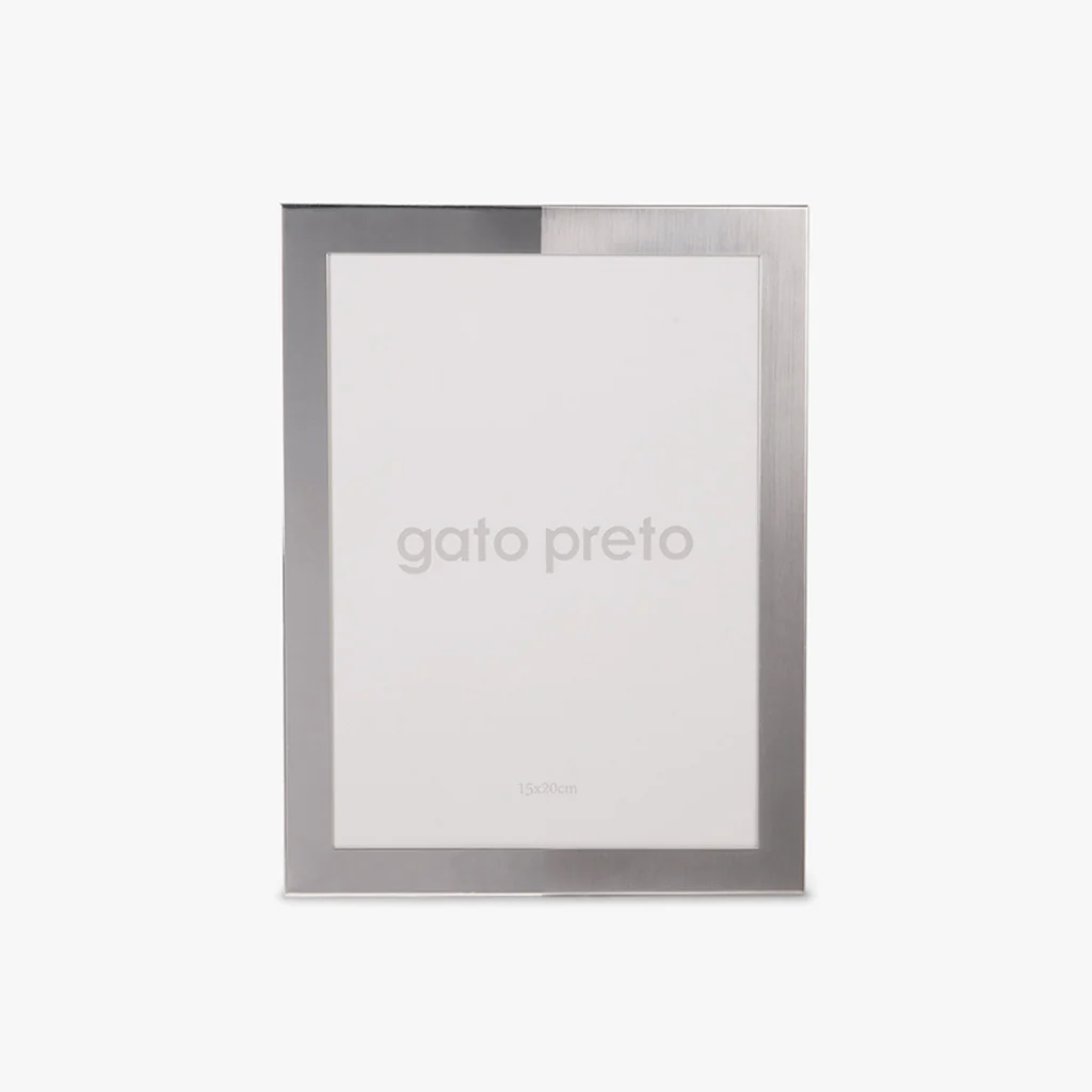 Moldura Tons Prateado 15x20 SHINY & BRUSHED