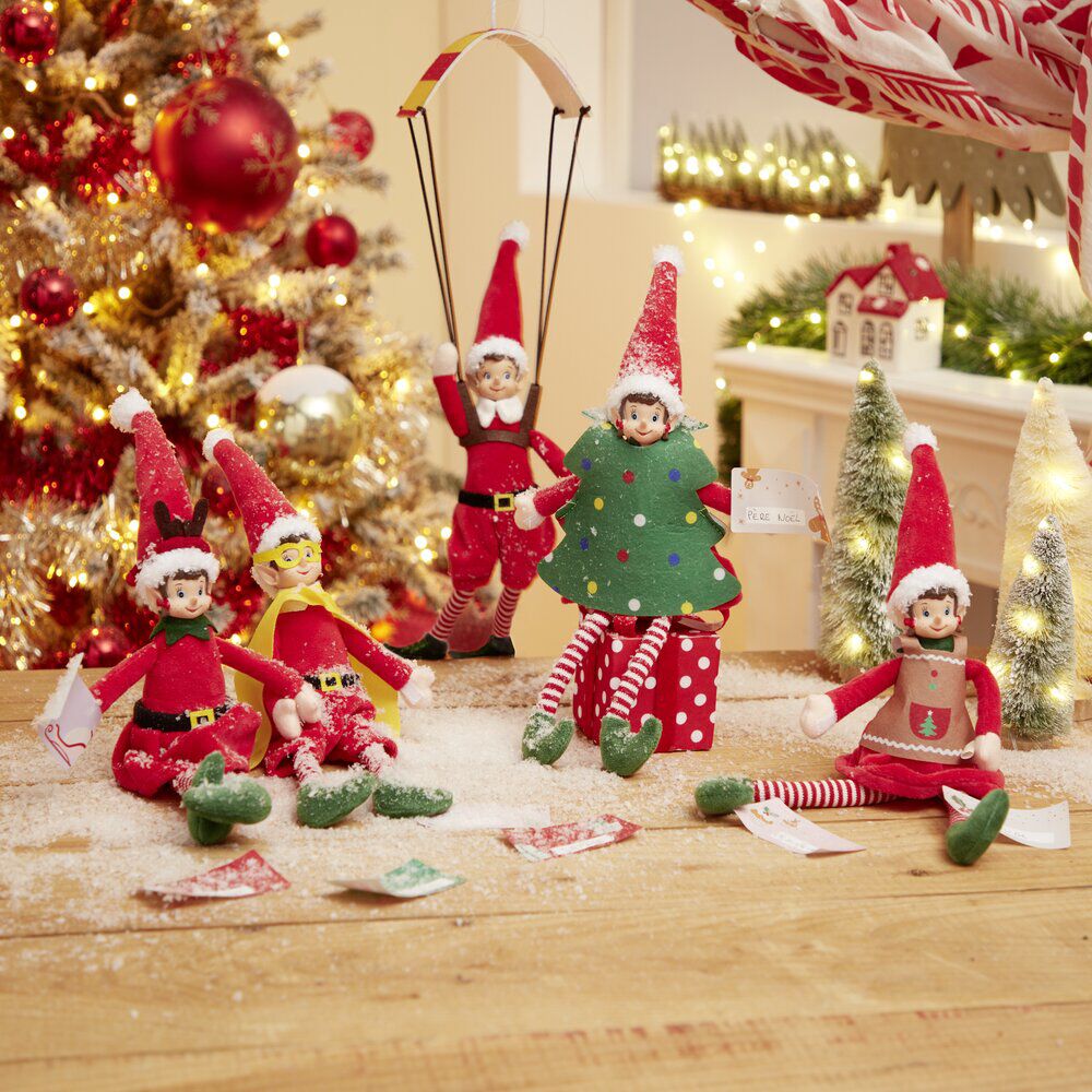 étiquette pour paquet cadeau No&euml;l enfant 10 pièces