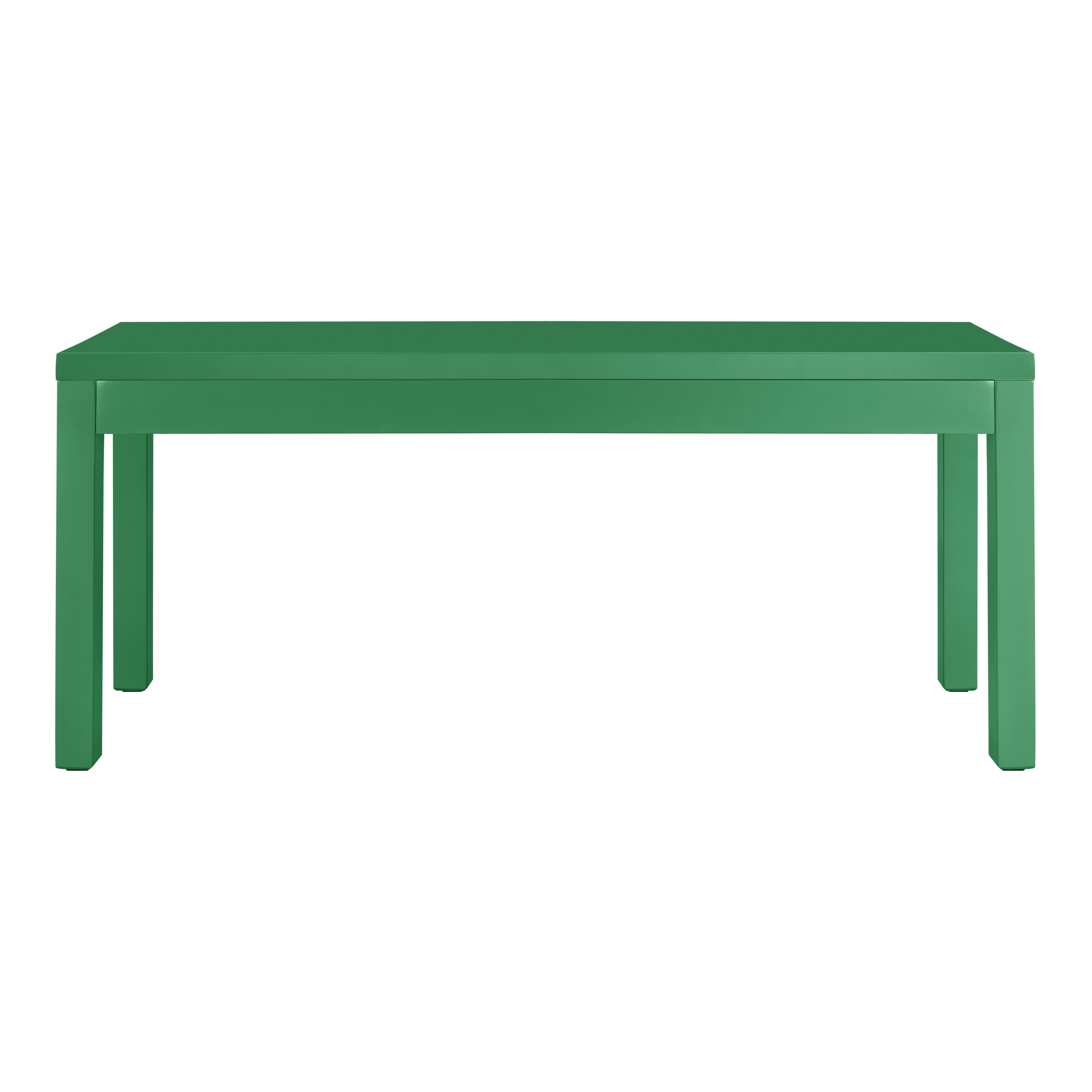 BLOCKIE-JULIETTE - Banc en pin massif laqué vert émeraude.