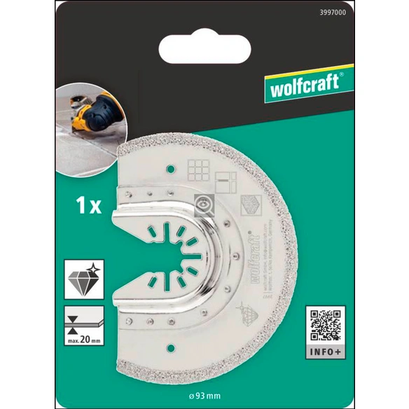 Segmentsägeblatt »PRO«, Ø: 85 mm, Metall/Diamant