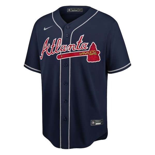 Atlanta Braves Nike Big & Tall Alternate Replica Team Jersey - Navy