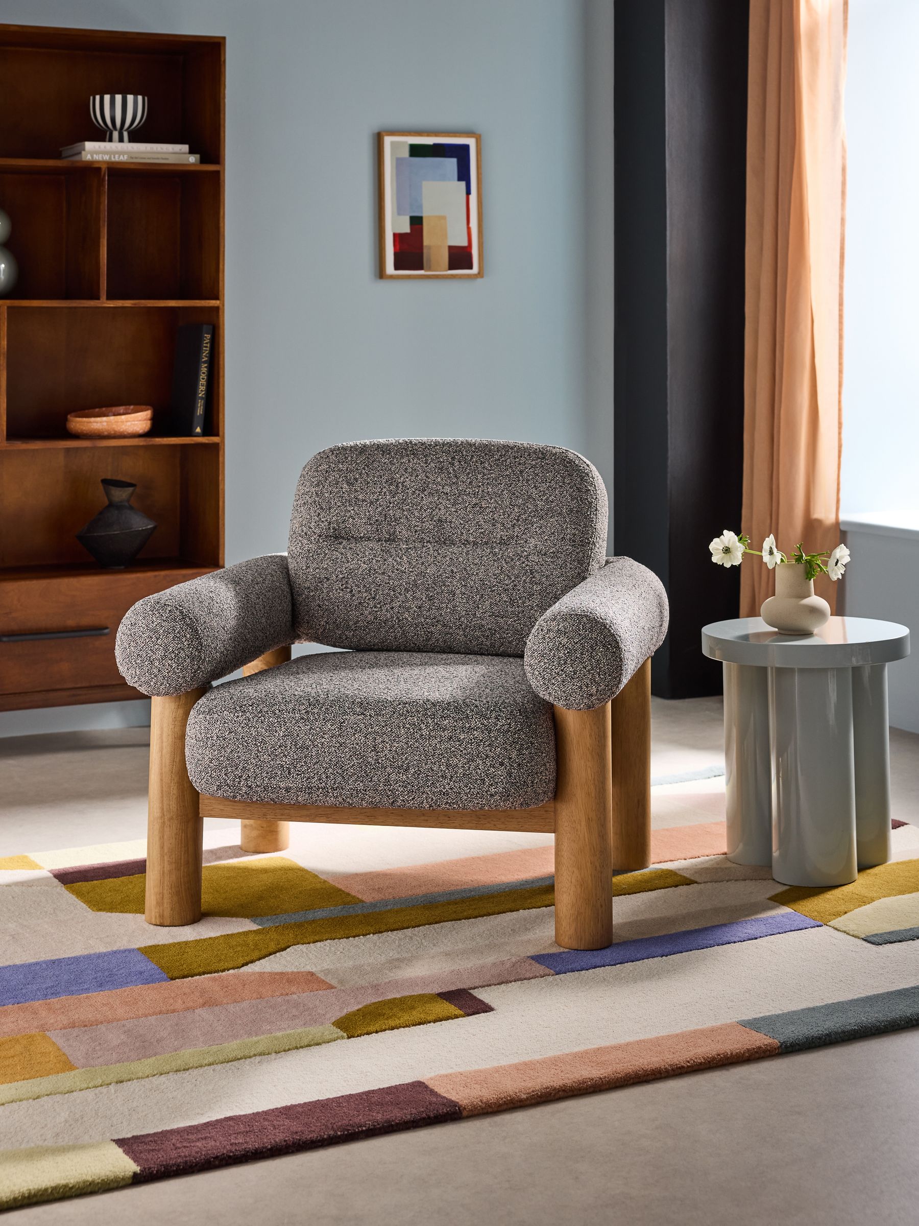 Maxton Chair in Grey Marl Pax Boucle